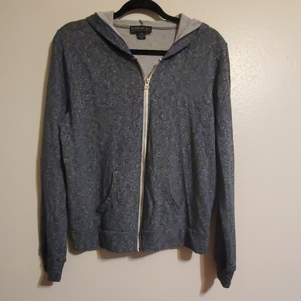 Blue zip up hoodie